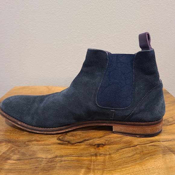 Ted Baker Camroon 4 Navy Suede Chelsea Boot - Picture 6 of 13